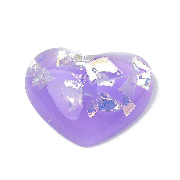 PandaHall Resin Cabochons, with Shell Chip, Heart, Medium Purple, 13x16x5mm Resin Heart Purple
PandaHall Resin Cabochons, with Shell Chip, Heart, Medium Purple, 13x16x5mm Resin Heart Purple