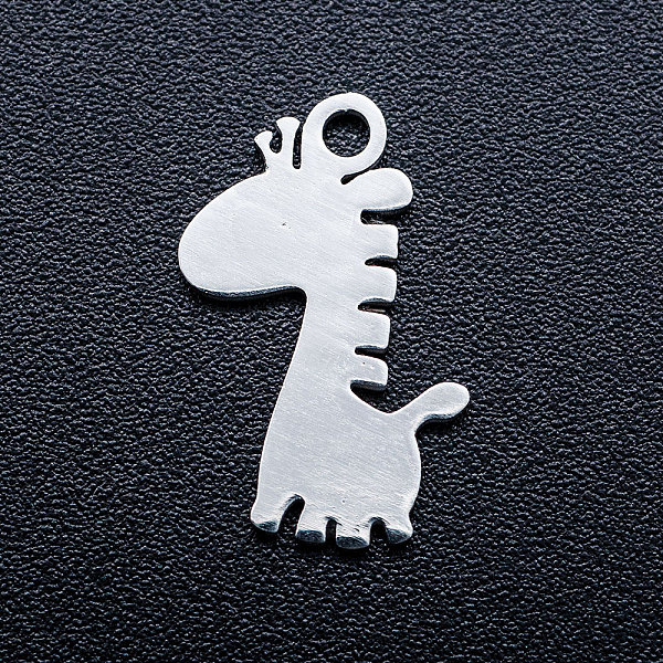 PandaHall 201 Stainless Steel Pendants, Stamping Blank Tag Charms, Giraffe, Stainless Steel Color, 15.5x10x1mm, Hole: 1.5mm 201 Stainless...
PandaHall 201 Stainless Steel Pendants, Stamping Blank Tag Charms, Giraffe, Stainless Steel Color, 15.5x10x1mm, Hole: 1.5mm 201 Stainless...