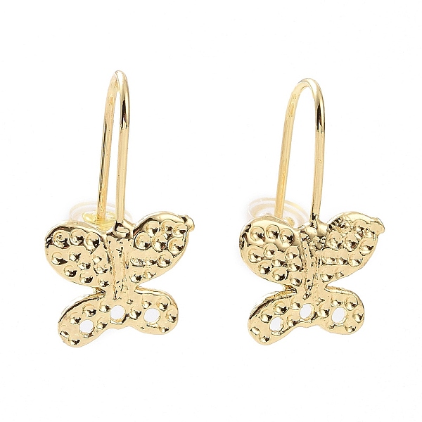 PandaHall Brass Earrings Hooks, Ear Wire with Vertical Loops, Butterfly, Golden, 22x12x4mm, Hole: 1mm, 18 Gauge, Pin: 1mm Brass Clear
PandaHall Brass Earrings Hooks, Ear Wire with Vertical Loops, Butterfly, Golden, 22x12x4mm, Hole: 1mm, 18 Gauge, Pin: 1mm Brass Clear
