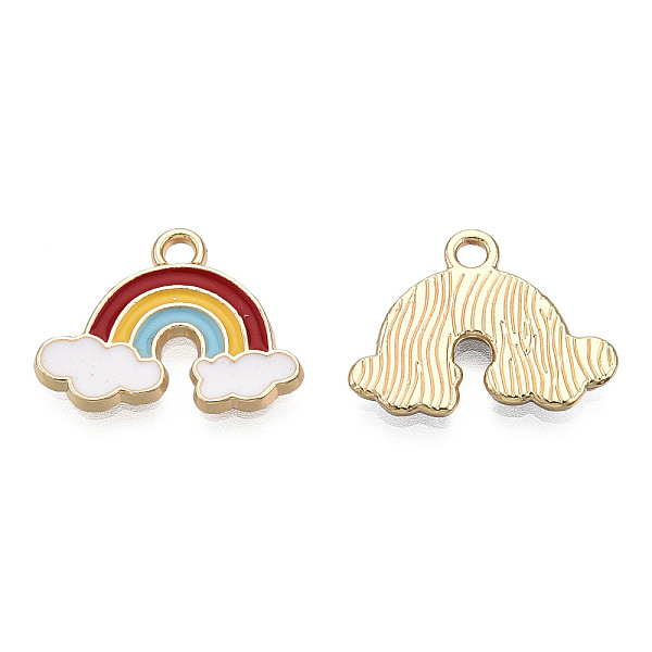 PandaHall Alloy Enamel Pendants, Light Gold, Rainbow, Colorful, Light Gold, 14x19x2mm, Hole: 1.6~1.8mm Alloy+Enamel Rainbow
PandaHall Alloy Enamel Pendants, Light Gold, Rainbow, Colorful, Light Gold, 14x19x2mm, Hole: 1.6~1.8mm Alloy+Enamel Rainbow