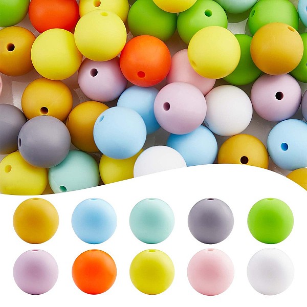 PandaHall 100Pcs Silicone Beads 15mm Round Silicone Bead Bulk Colorful Silicone Bead Kit for Keychain Jewelry DIY Crafts Making, Mixed Color..., Multicolor
PandaHall 100Pcs Silicone Beads 15mm Round Silicone Bead Bulk Colorful Silicone Bead Kit for Keychain Jewelry DIY Crafts Making, Mixed Color..., Multicolor