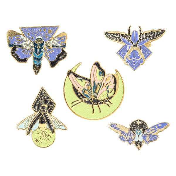 PandaHall 5Pcs 5 Style Creative Zinc Alloy Enamel Brooches, Enamel Pin, with Iron Clutches, Insect & Butterfly, Golden, Mixed Color..., Multicolor
PandaHall 5Pcs 5 Style Creative Zinc Alloy Enamel Brooches, Enamel Pin, with Iron Clutches, Insect & Butterfly, Golden, Mixed Color..., Multicolor