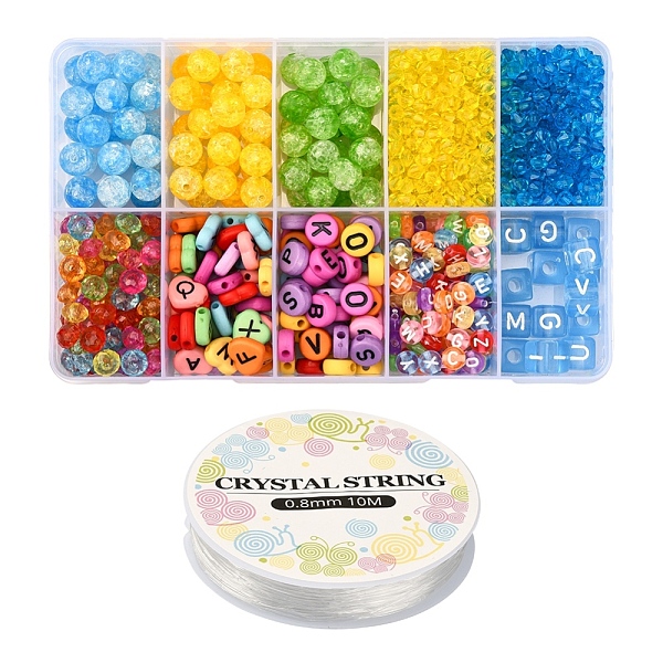 PandaHall Transparent & Opaque Acrylic Beads, Horizontal Hole, Mixed Letters, with Elastic Crystal Thread, Stretchy String Bead Cord, for..., Multicolor
PandaHall Transparent & Opaque Acrylic Beads, Horizontal Hole, Mixed Letters, with Elastic Crystal Thread, Stretchy String Bead Cord, for..., Multicolor