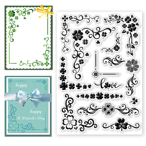 PandaHall CHGCRAFT St. Patrick's Day Clear Stamps Silicone Stamps Clover Corner Background Transparent Stamps for St. Patrick's Day Card...
PandaHall CHGCRAFT St. Patrick's Day Clear Stamps Silicone Stamps Clover Corner Background Transparent Stamps for St. Patrick's Day Card...