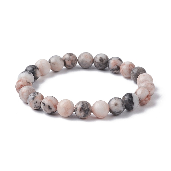 PandaHall Natural Pink Zebra Jasper Round Beaded Stretch Bracelets, Inner Diameter: 2 inch(5.2cm) Zebra Jasper Round
PandaHall Natural Pink Zebra Jasper Round Beaded Stretch Bracelets, Inner Diameter: 2 inch(5.2cm) Zebra Jasper Round