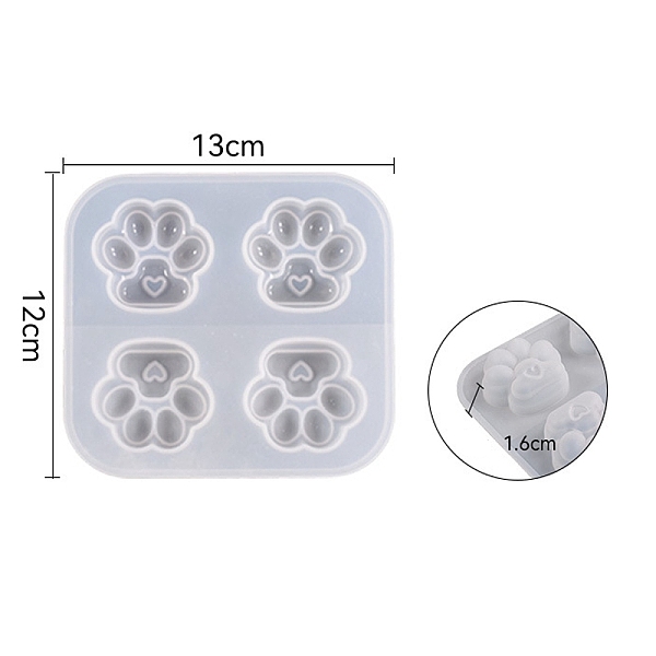 PandaHall DIY Cat Paw Prints Fondant Silicone Molds, Resin Casting Molds, for Chocolate, Candy, UV Resin & Epoxy Resin Craft Making, White...
PandaHall DIY Cat Paw Prints Fondant Silicone Molds, Resin Casting Molds, for Chocolate, Candy, UV Resin & Epoxy Resin Craft Making, White...