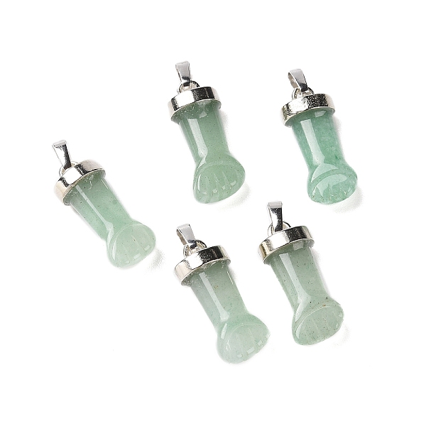 PandaHall Natural Green Aventurine Pendants, Figa Hand Charms, with Platinum Tone Brass Findings, 19~24x9~10x6mm, Hole: 4X7mm Green...
PandaHall Natural Green Aventurine Pendants, Figa Hand Charms, with Platinum Tone Brass Findings, 19~24x9~10x6mm, Hole: 4X7mm Green...