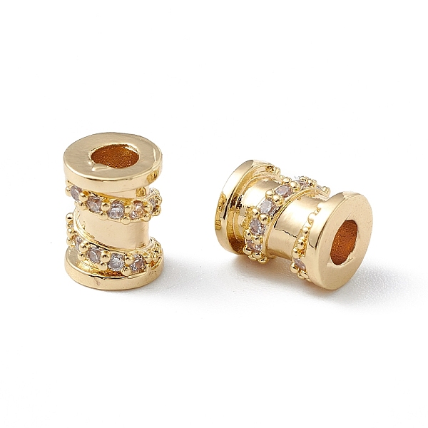 PandaHall Brass Cubic Zirconia Beads, Long-Lasting Plated, Column, Real 18K Gold Plated, 8x6mm, Hole: 2.5mm Brass+Cubic Zirconia Column
PandaHall Brass Cubic Zirconia Beads, Long-Lasting Plated, Column, Real 18K Gold Plated, 8x6mm, Hole: 2.5mm Brass+Cubic Zirconia Column