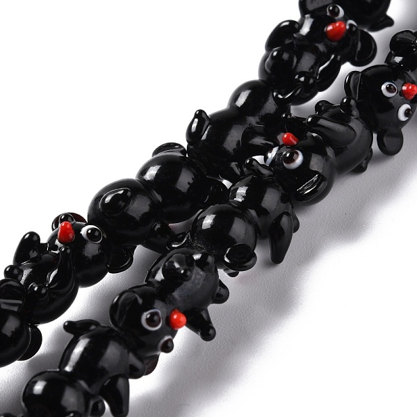 PandaHall Handmade Lampwork Beads, Bumpy, Bear, Black, 17~20x13~15x12~14mm, Hole: 1.4~1.8mm, about 20pcs/strand, 13.98 inch(35.5cm) Lampwork...
PandaHall Handmade Lampwork Beads, Bumpy, Bear, Black, 17~20x13~15x12~14mm, Hole: 1.4~1.8mm, about 20pcs/strand, 13.98 inch(35.5cm) Lampwork...