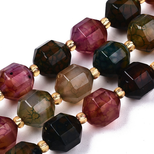 PandaHall Natural Agate Beads Strands, Faceted, with Seed Beads, Dyed, Round, Colorful, 10.5x9.5mm, Hole: 1.2mm, about 31~32pcs/strand...
PandaHall Natural Agate Beads Strands, Faceted, with Seed Beads, Dyed, Round, Colorful, 10.5x9.5mm, Hole: 1.2mm, about 31~32pcs/strand...