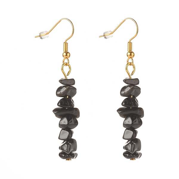 PandaHall Natural Obsidian Chip Beaded Dangle Earrings, Gemstone Drop Earrings for Women, Brass Jewelry, Golden, 50~54x7~11.5x5~8mm, Pin...
PandaHall Natural Obsidian Chip Beaded Dangle Earrings, Gemstone Drop Earrings for Women, Brass Jewelry, Golden, 50~54x7~11.5x5~8mm, Pin...