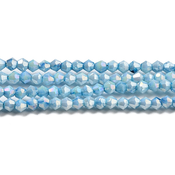 PandaHall Opaque Baking Painted Glass Beads Strands, AB Color, Faceted, Bicone, Light Sky Blue, 3x2.5~2.8mm, Hole: 0.7mm, about...
PandaHall Opaque Baking Painted Glass Beads Strands, AB Color, Faceted, Bicone, Light Sky Blue, 3x2.5~2.8mm, Hole: 0.7mm, about...