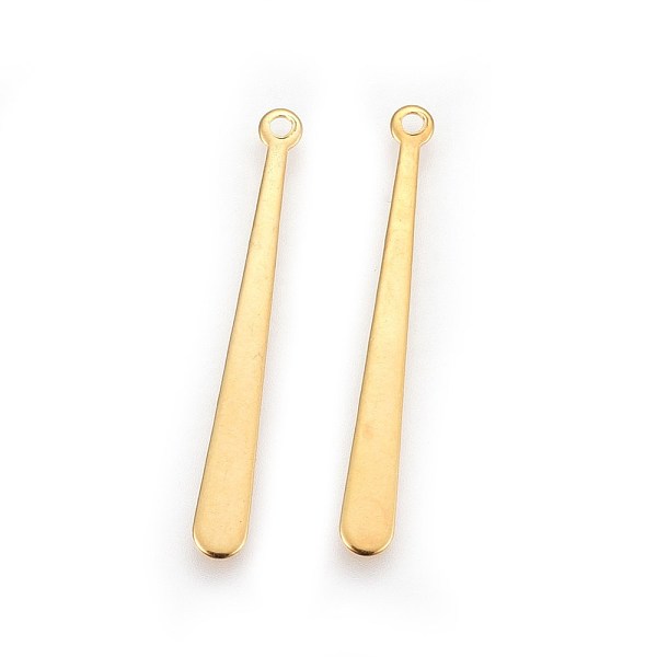 PandaHall 201 Stainless Steel Pendants, for DIY Jewelry Making, Bar, Real 24K Gold Plated, 31.5x3.5x0.5mm, Hole: 1.4mm 201 Stainless Steel...
PandaHall 201 Stainless Steel Pendants, for DIY Jewelry Making, Bar, Real 24K Gold Plated, 31.5x3.5x0.5mm, Hole: 1.4mm 201 Stainless Steel...
