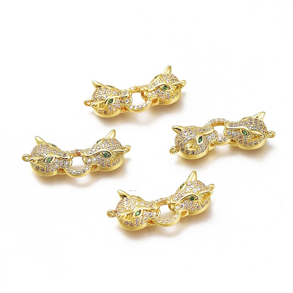 PandaHall Brass Micro Pave Clear & Green Cubic Zirconia Links, Long-Lasting Plated, Connected Cattle Shape, Golden, 10x26x5.5mm, Hole: 0.9mm...
PandaHall Brass Micro Pave Clear & Green Cubic Zirconia Links, Long-Lasting Plated, Connected Cattle Shape, Golden, 10x26x5.5mm, Hole: 0.9mm...