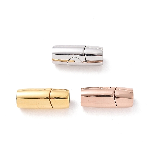 PandaHall 304 Stainless Steel Magnetic Clasps with Glue-in Ends, Column, Mixed Color, 23mm, Hole: 6.5mm 304 Stainless Steel Column
PandaHall 304 Stainless Steel Magnetic Clasps with Glue-in Ends, Column, Mixed Color, 23mm, Hole: 6.5mm 304 Stainless Steel Column