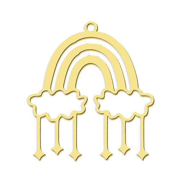 PandaHall 201 Stainless Steel Pendants, Laser Cut, Vacuum Plating, Rainbow, Golden, 30x27x1mm, Hole: 1.6mm 201 Stainless Steel Rainbow
PandaHall 201 Stainless Steel Pendants, Laser Cut, Vacuum Plating, Rainbow, Golden, 30x27x1mm, Hole: 1.6mm 201 Stainless Steel Rainbow
