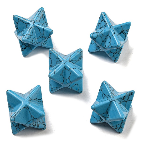 PandaHall Dyed Synthetic Turquoise Beads, No Hole/Undrilled, Merkaba Star, Deep Sky Blue, 25x25x25mm Synthetic Turquoise Star
PandaHall Dyed Synthetic Turquoise Beads, No Hole/Undrilled, Merkaba Star, Deep Sky Blue, 25x25x25mm Synthetic Turquoise Star