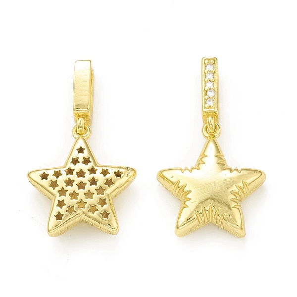 PandaHall Rack Plating Brass Micro Pave Clear Cubic Zirconia Pendants, Cadmium Free & Lead Free, Long-Lasting Plated, Hollow Star Charm...
PandaHall Rack Plating Brass Micro Pave Clear Cubic Zirconia Pendants, Cadmium Free & Lead Free, Long-Lasting Plated, Hollow Star Charm...