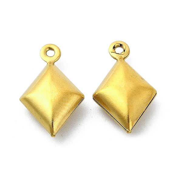PandaHall Ion Plating(IP) 304 Stainless Steel Pendants, Rhombus Charms, Real 18K Gold Plated, 15.5x9.5x4.5mm, Hole: 1mm 304 Stainless Steel...
PandaHall Ion Plating(IP) 304 Stainless Steel Pendants, Rhombus Charms, Real 18K Gold Plated, 15.5x9.5x4.5mm, Hole: 1mm 304 Stainless Steel...