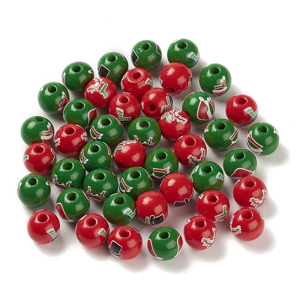 PandaHall Christmas Printed Wood European Beads, Large Hole Beads, Round, Mixed Color, 16x14.5mm, Hole: 4mm Wood Round Multicolor
PandaHall Christmas Printed Wood European Beads, Large Hole Beads, Round, Mixed Color, 16x14.5mm, Hole: 4mm Wood Round Multicolor