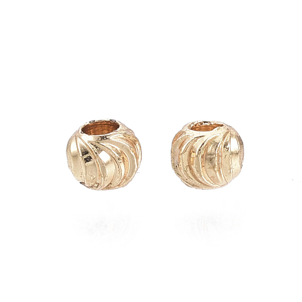 PandaHall Brass Beads, Nickel Free, Round, Real 18K Gold Plated, 3x2.5mm, Hole: 1~1.2mm Brass Round
PandaHall Brass Beads, Nickel Free, Round, Real 18K Gold Plated, 3x2.5mm, Hole: 1~1.2mm Brass Round
