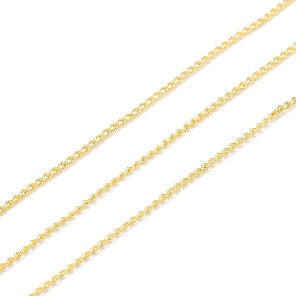 PandaHall Brass Curb Chains, Long-Lasting Plated, with Spool, Cadmium Free & Lead Free, Soldered, Real 18K Gold Plated, 1.3x0.9x0.2mm, about...
PandaHall Brass Curb Chains, Long-Lasting Plated, with Spool, Cadmium Free & Lead Free, Soldered, Real 18K Gold Plated, 1.3x0.9x0.2mm, about...
