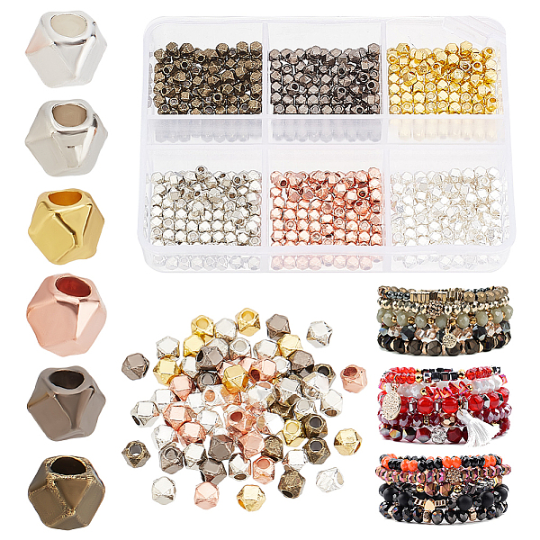 PandaHall arricraft 600 Pcs 3mm Cube Spacers Beads, 6 Colors Polyhedron Metal Geometric Beads Charm Faceted Cornerless Cube Beads for...
PandaHall arricraft 600 Pcs 3mm Cube Spacers Beads, 6 Colors Polyhedron Metal Geometric Beads Charm Faceted Cornerless Cube Beads for...