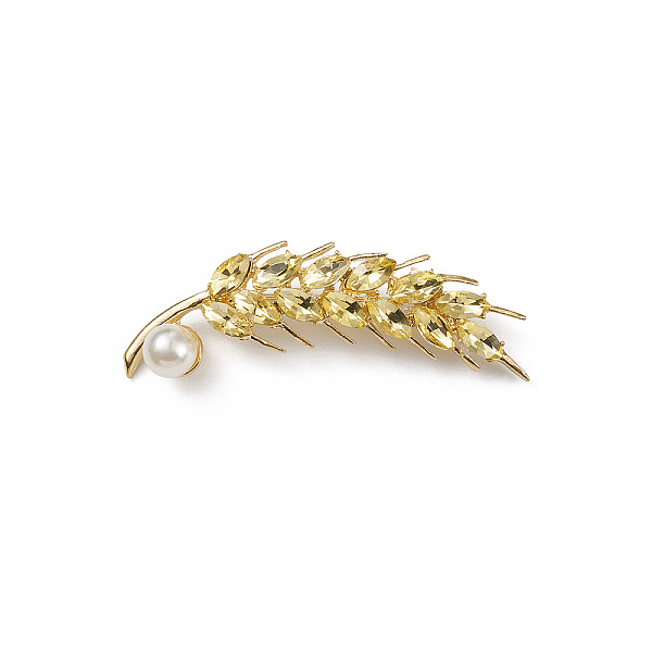 PandaHall Rhinestone Wheat Brooch Pin with Plastic Pearl Beaded, Alloy Lapel Pin for Backpack Clothes, Light Gold, 59x16x4mm...
PandaHall Rhinestone Wheat Brooch Pin with Plastic Pearl Beaded, Alloy Lapel Pin for Backpack Clothes, Light Gold, 59x16x4mm...