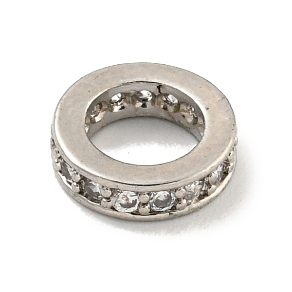 PandaHall Brass Micro Pave Clear Cubic Zirconia European Beads, Large Hole Beads, Long-Lasting Plated, Lead Free & Cadmium Free, Flat Round...
PandaHall Brass Micro Pave Clear Cubic Zirconia European Beads, Large Hole Beads, Long-Lasting Plated, Lead Free & Cadmium Free, Flat Round...