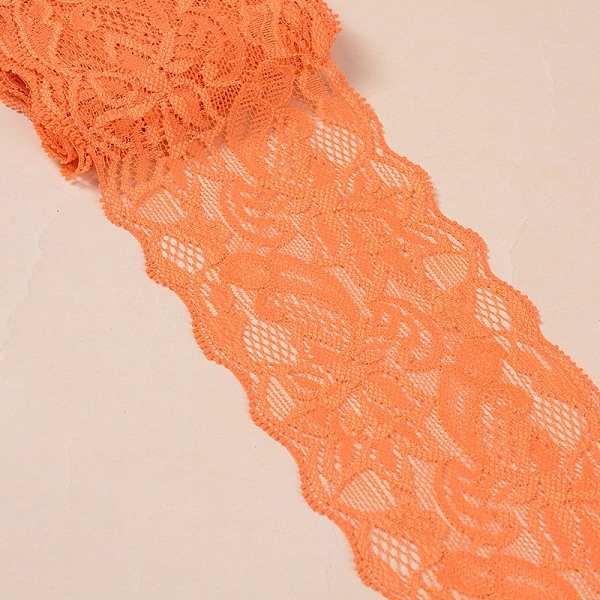 PandaHall Elastic Lace Trim, Lace Ribbon For Sewing Decoration, Orange, 80mm Polyester Orange
PandaHall Elastic Lace Trim, Lace Ribbon For Sewing Decoration, Orange, 80mm Polyester Orange