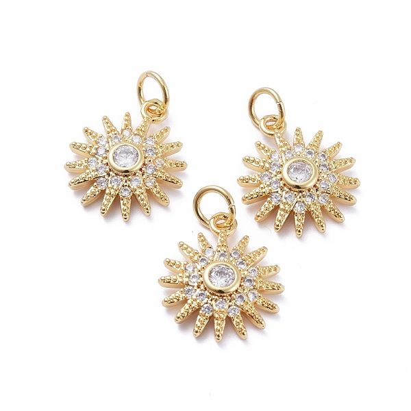 PandaHall Brass Micro Pave Cubic Zirconia Pendants, with Jump Rings, Long-Lasting Plated, Flower, Clear, Golden, 16x13.5x3mm, Hole: 3.4mm...
PandaHall Brass Micro Pave Cubic Zirconia Pendants, with Jump Rings, Long-Lasting Plated, Flower, Clear, Golden, 16x13.5x3mm, Hole: 3.4mm...