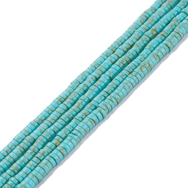 PandaHall Synthetic Turquoise Beads Strands, Dyed, Heishi Beads, Flat Round/Disc, Light Sea Green, 4x1mm, Hole: 1mm, 15.24~16.06 inch...
PandaHall Synthetic Turquoise Beads Strands, Dyed, Heishi Beads, Flat Round/Disc, Light Sea Green, 4x1mm, Hole: 1mm, 15.24~16.06 inch...