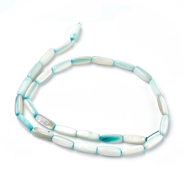PandaHall Freshwater Shell Beads Strands, Dyed, Rectangle, Turquoise, 14~15x5~8x2~6mm, Hole: 0.6mm, about 28~30pcs/strand, 16.1 inch(41cm)..., Green
PandaHall Freshwater Shell Beads Strands, Dyed, Rectangle, Turquoise, 14~15x5~8x2~6mm, Hole: 0.6mm, about 28~30pcs/strand, 16.1 inch(41cm)..., Green