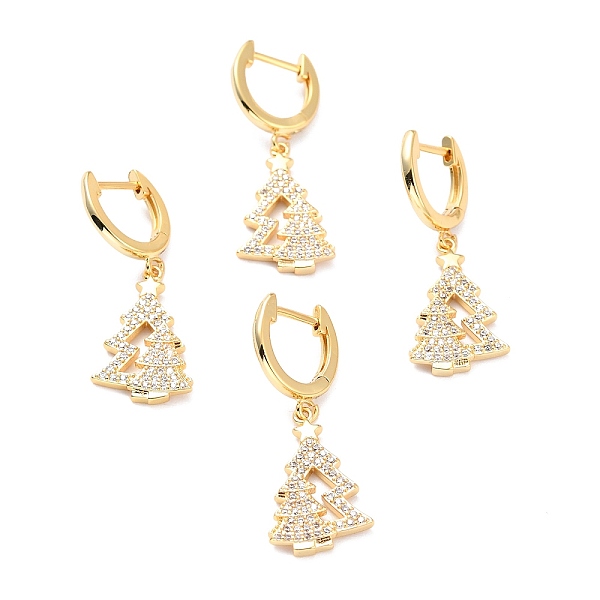 PandaHall Brass Micro Pave Clear Cubic Zirconia Huggie Hoop Earrings for Christmas, Lead Free & Cadmium Free & Nickel Low, Christmas Tree...
PandaHall Brass Micro Pave Clear Cubic Zirconia Huggie Hoop Earrings for Christmas, Lead Free & Cadmium Free & Nickel Low, Christmas Tree...