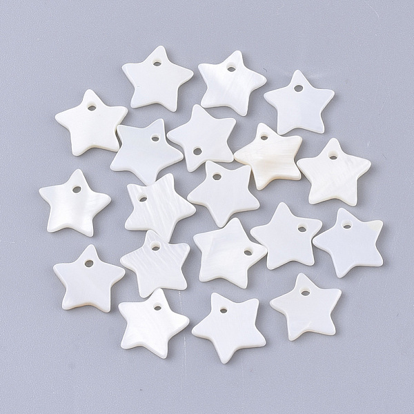 PandaHall Freshwater Shell Pendants, Star, Seashell Color, 10x10.5x2mm, Hole: 1.2mm Freshwater Shell Star
PandaHall Freshwater Shell Pendants, Star, Seashell Color, 10x10.5x2mm, Hole: 1.2mm Freshwater Shell Star