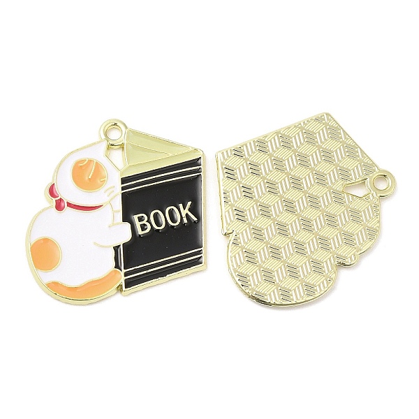 PandaHall Alloy Enamel Pendants, Light Gold, Cat with Book Charm, Black, 24x23.5x1mm, Hole: 1.8mm Alloy+Enamel Cat Shape Black
PandaHall Alloy Enamel Pendants, Light Gold, Cat with Book Charm, Black, 24x23.5x1mm, Hole: 1.8mm Alloy+Enamel Cat Shape Black