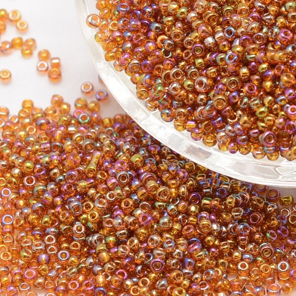 PandaHall 6/0 Round Glass Seed Beads, Grade A, Transparent Colours Rainbow, Chocolate, 3.6~4.0mm, Hole: 1.2mm, about 5000pcs/pound Glass..., Brown
PandaHall 6/0 Round Glass Seed Beads, Grade A, Transparent Colours Rainbow, Chocolate, 3.6~4.0mm, Hole: 1.2mm, about 5000pcs/pound Glass..., Brown