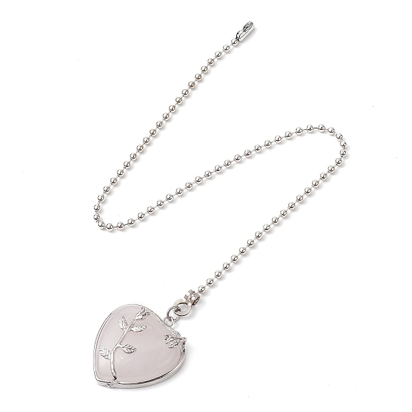 PandaHall Heart Natural Rose Quartz Ceiling Fan Pull Chain Extenders, with Iron Ball Chains, 353mm, Pendant: 36x33x10mm Rose Quartz Heart
PandaHall Heart Natural Rose Quartz Ceiling Fan Pull Chain Extenders, with Iron Ball Chains, 353mm, Pendant: 36x33x10mm Rose Quartz Heart