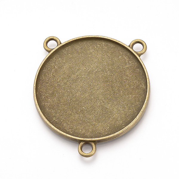 PandaHall Tibetan Style Alloy Cabochon Connector Settings, Cadmium Free & Nickel Free & Lead Free, Flat Round, Antique Bronze, Tray: 35mm...
PandaHall Tibetan Style Alloy Cabochon Connector Settings, Cadmium Free & Nickel Free & Lead Free, Flat Round, Antique Bronze, Tray: 35mm...