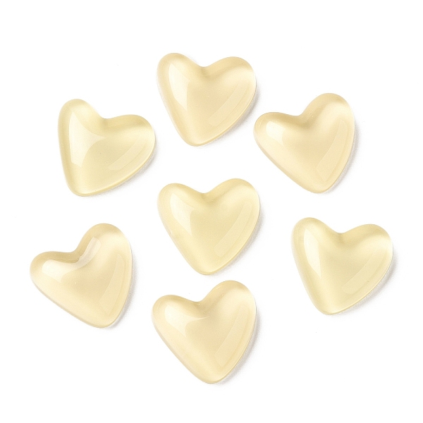 PandaHall Translucent Resin Cabochons, Heart, Lemon Chiffon, 24x25.5x8mm Resin Heart
PandaHall Translucent Resin Cabochons, Heart, Lemon Chiffon, 24x25.5x8mm Resin Heart