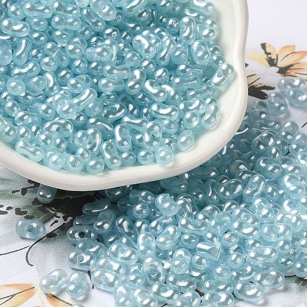 PandaHall Opaque Acrylic Beads, Pearlized, Beans, Light Sky Blue, 6x3.5x3mm, Hole: 1.2mm, about 10000pcs/500g Acrylic
PandaHall Opaque Acrylic Beads, Pearlized, Beans, Light Sky Blue, 6x3.5x3mm, Hole: 1.2mm, about 10000pcs/500g Acrylic