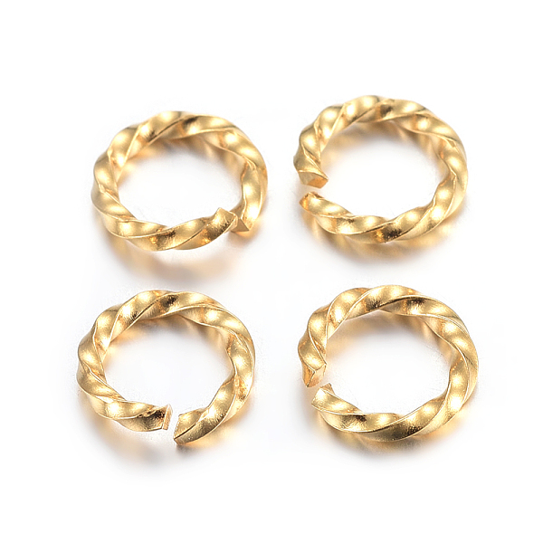 PandaHall 304 Stainless Steel Jump Rings, Open Jump Rings, Twisted, Real 24K Gold Plated, 8x1.2mm, Inner Diameter: 5.5~6mm 304 Stainless...
PandaHall 304 Stainless Steel Jump Rings, Open Jump Rings, Twisted, Real 24K Gold Plated, 8x1.2mm, Inner Diameter: 5.5~6mm 304 Stainless...