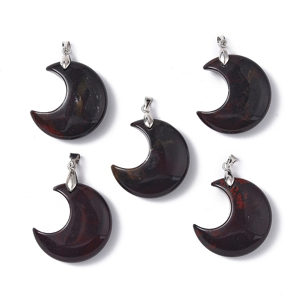 PandaHall Natural Brecciated Jasper Pendants, Moon Charms, with Platinum Tone Brass Findings, 35x27x10mm, Hole: 10x4mm Brecciated Jasper...
PandaHall Natural Brecciated Jasper Pendants, Moon Charms, with Platinum Tone Brass Findings, 35x27x10mm, Hole: 10x4mm Brecciated Jasper...