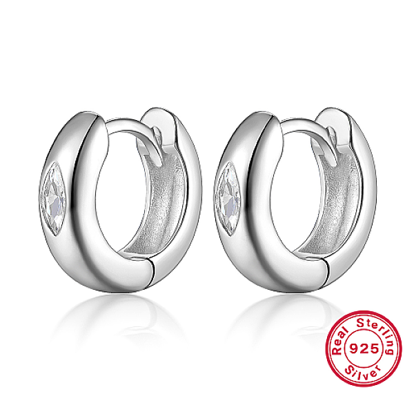 PandaHall Rhodium Plated 925 Sterling Silver Micro Pave Cubic Zirconia Hoop Earrings, with 925 Stamp, Platinum, 10x3mm Sterling Silver Ring..., Clear
PandaHall Rhodium Plated 925 Sterling Silver Micro Pave Cubic Zirconia Hoop Earrings, with 925 Stamp, Platinum, 10x3mm Sterling Silver Ring..., Clear