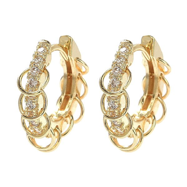 PandaHall Rack Plating Brass Micro Pave Cubic Zirconia Hoop Earrings, Ring Drop Earrings for Women, Lead Free & Cadmium Free, Real 18K Gold..., Clear
PandaHall Rack Plating Brass Micro Pave Cubic Zirconia Hoop Earrings, Ring Drop Earrings for Women, Lead Free & Cadmium Free, Real 18K Gold..., Clear