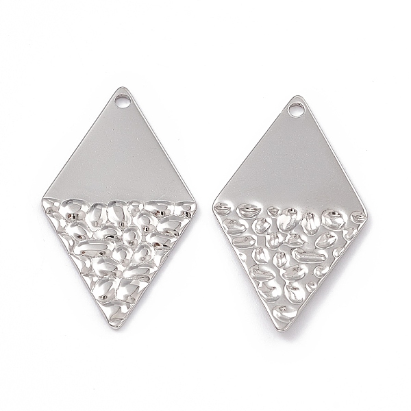 PandaHall 304 Stainless Steel Pendants, Rhombus Charm, Stainless Steel Color, 32x18x1mm, Hole: 1.5mm 304 Stainless Steel Rhombus
PandaHall 304 Stainless Steel Pendants, Rhombus Charm, Stainless Steel Color, 32x18x1mm, Hole: 1.5mm 304 Stainless Steel Rhombus