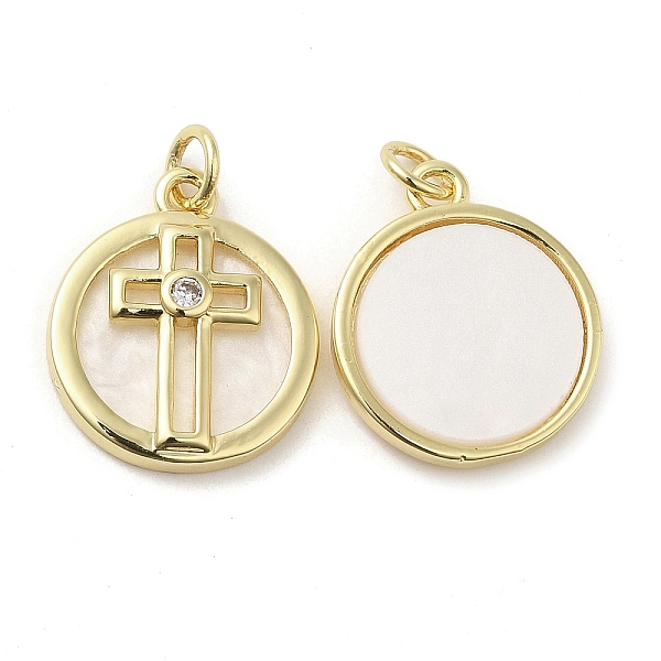 PandaHall Rack Plating Brass Micro Pave Clear Cubic Zirconia Pendants, with Shell, Real 18K Gold Plated, Long-Lasting Plated, Cadmium Free &...
PandaHall Rack Plating Brass Micro Pave Clear Cubic Zirconia Pendants, with Shell, Real 18K Gold Plated, Long-Lasting Plated, Cadmium Free &...