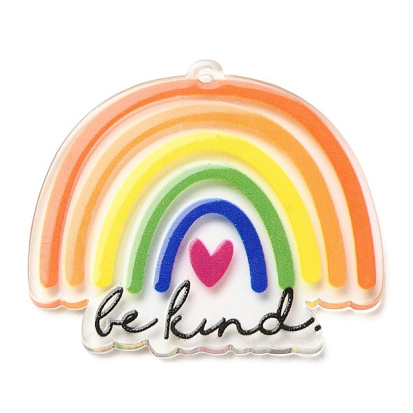 PandaHall Acrylic Pendants, Rainbow, Colorful, 36x41.5x2.5mm, Hole: 1.6mm Acrylic Rainbow
PandaHall Acrylic Pendants, Rainbow, Colorful, 36x41.5x2.5mm, Hole: 1.6mm Acrylic Rainbow