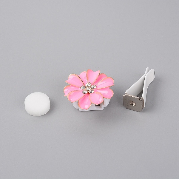PandaHall Zinc Alloy with Rhinestones Car Perfume Decoration Set, Chrysanthemum, Hot Pink, 32.5x16mm, Inner Diameter: 17x9mm Alloy
PandaHall Zinc Alloy with Rhinestones Car Perfume Decoration Set, Chrysanthemum, Hot Pink, 32.5x16mm, Inner Diameter: 17x9mm Alloy