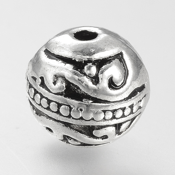 PandaHall Tibetan Style Alloy Beads, Cadmium Free & Lead Free, Round, Antique Silver, 8mm, Hole: 1.5mm, about 550pcs/1000g Alloy Round
PandaHall Tibetan Style Alloy Beads, Cadmium Free & Lead Free, Round, Antique Silver, 8mm, Hole: 1.5mm, about 550pcs/1000g Alloy Round